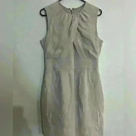 Burberry Taupe Midi Dress - Picture 1 of 3